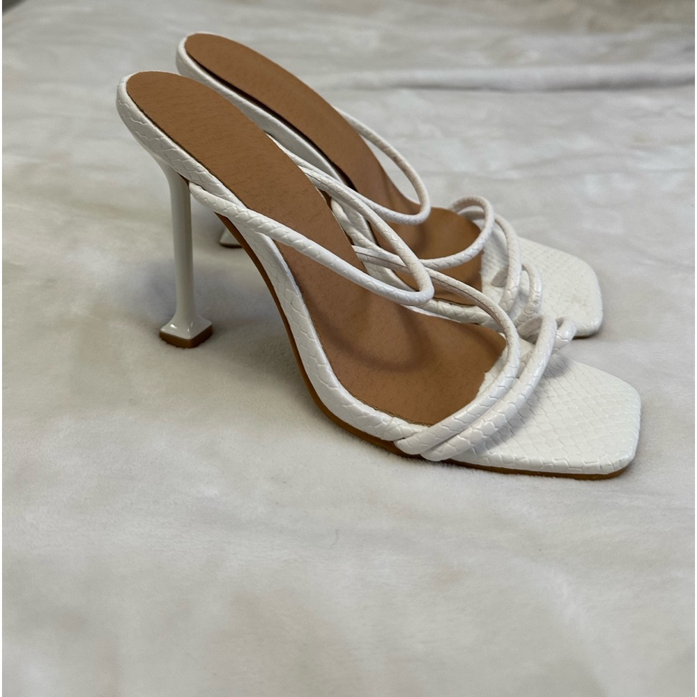 White high heals